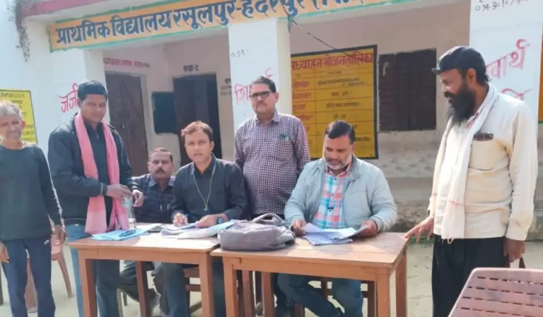 रसूलपुर हैदरपुर में SIR 62 प्रतिशत पूर्ण