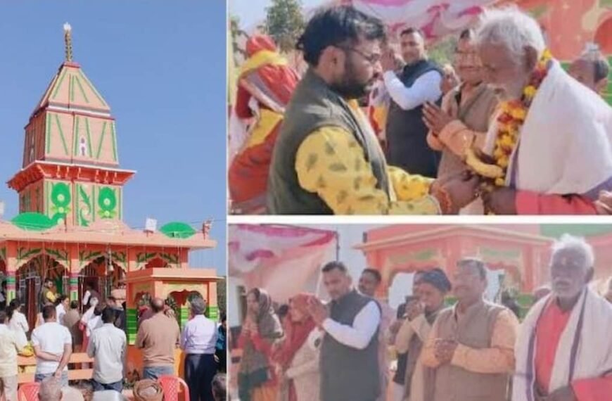 प्रतापगढ़़ में पूर्व न्यायाधीश ने कराई शिवलिंग की स्थापना