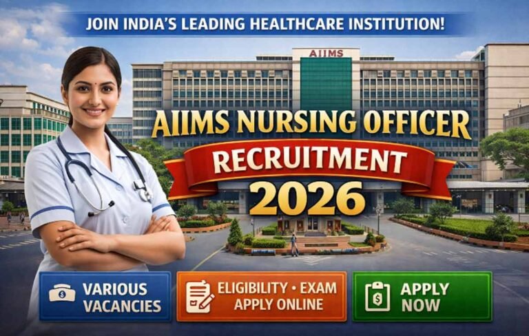 AIIMS Nursing Officer Recruitment 2026