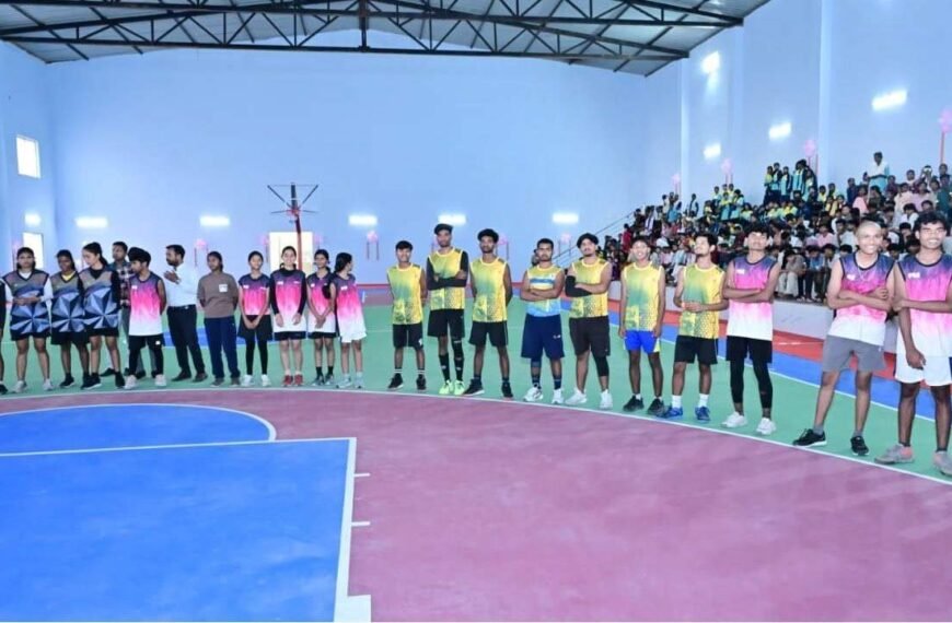 Vishnu Deo Sai inaugurates Basketball Stadium, Cricket Academy and Climbing Wall in Jashpur