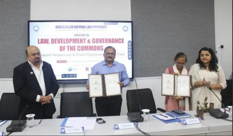 HNLU और FES ने किया MOU