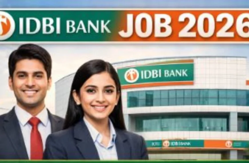 IDBI Bank Recruitment 2026 Notification