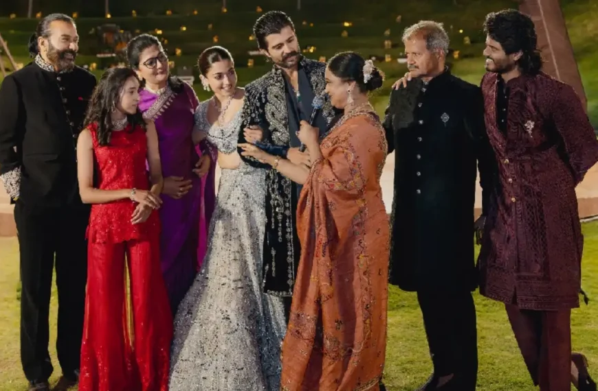 विजय-रश्मिका ने लिया आशीर्वाद