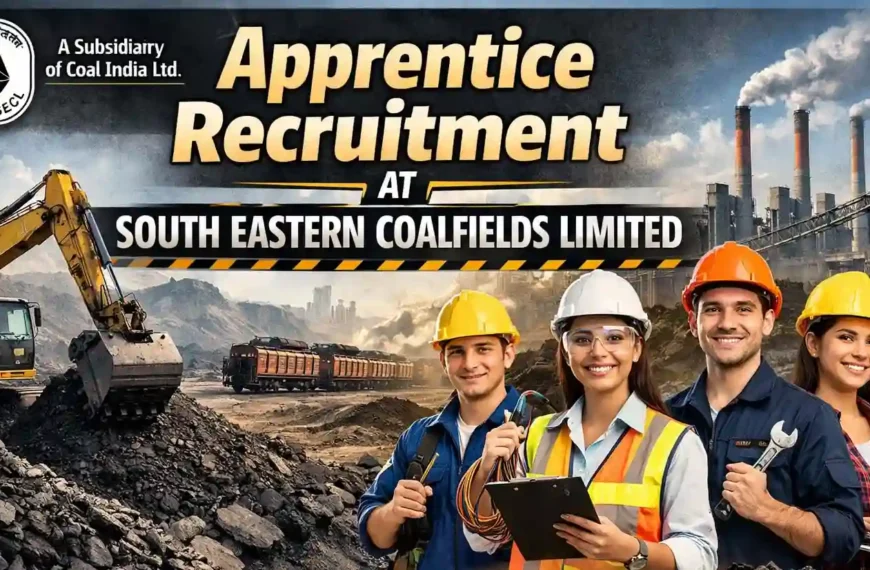 Apprentice Recruitment at South Eastern Coalfields Limited