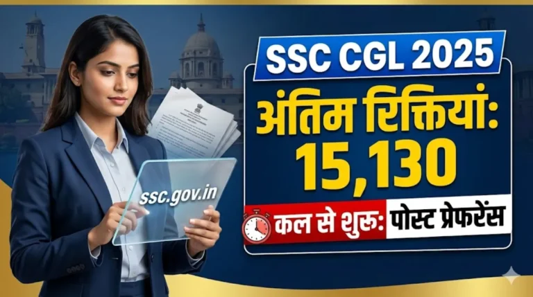 SSC CGL Post Preference Window