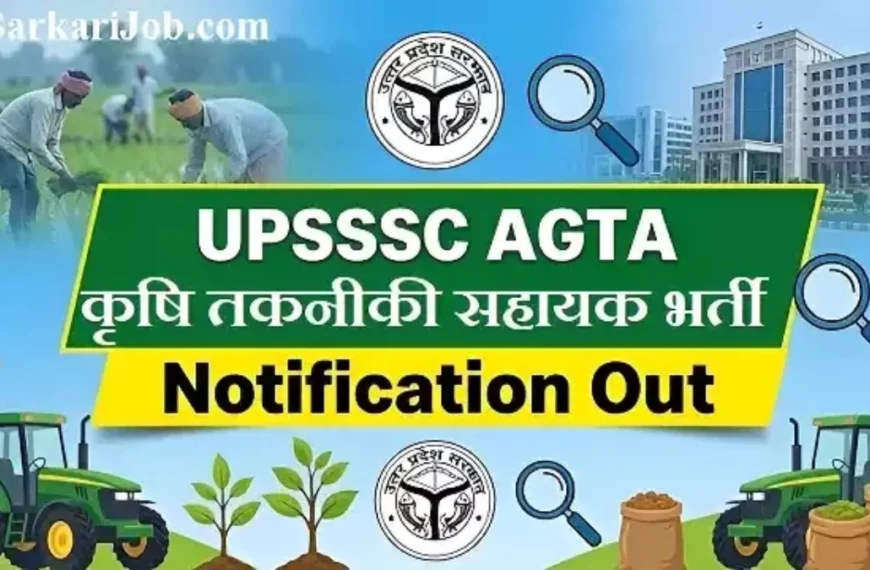 Vacancy in Agriculture Department