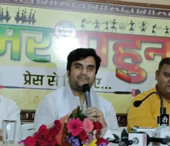रायपुर प्रेस क्लब में इन्द्रेश महाराज पत्रकारों से रूबरू