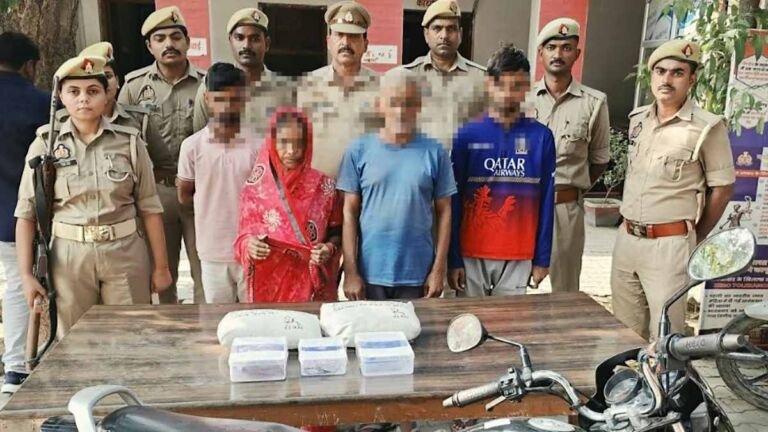 प्रतापगढ़ में पकड़ा गया पति-पत्नी और बेटों का अनोखा गैंग